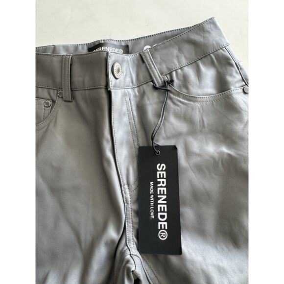 SERENEDE Steel Stacked Slim Jeans Gray Distressed Men’s Size 28 Streetwear NWT! - Picture 3 of 4